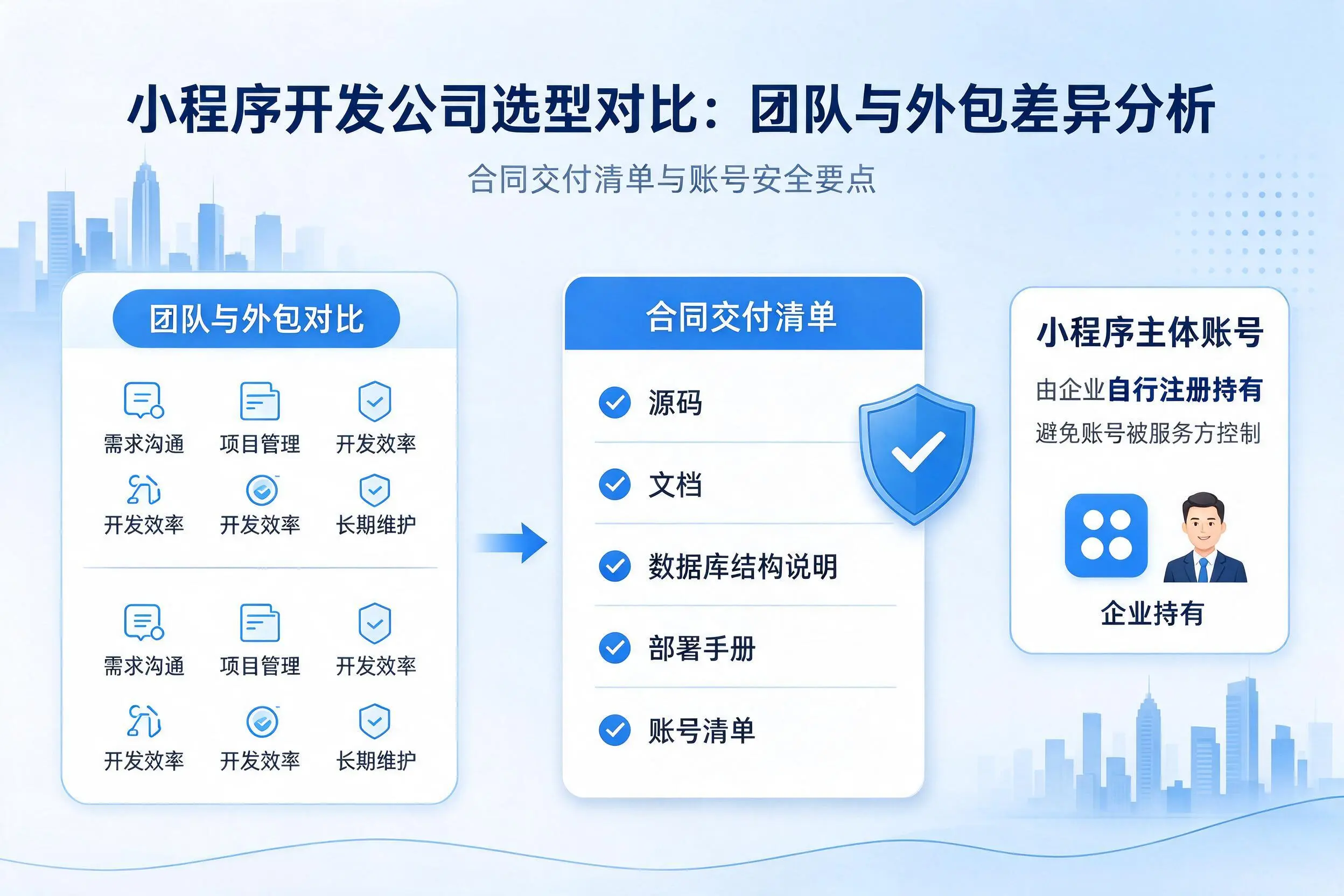 葫芦岛小程序开发公司选型对比：团队与外包差异分析