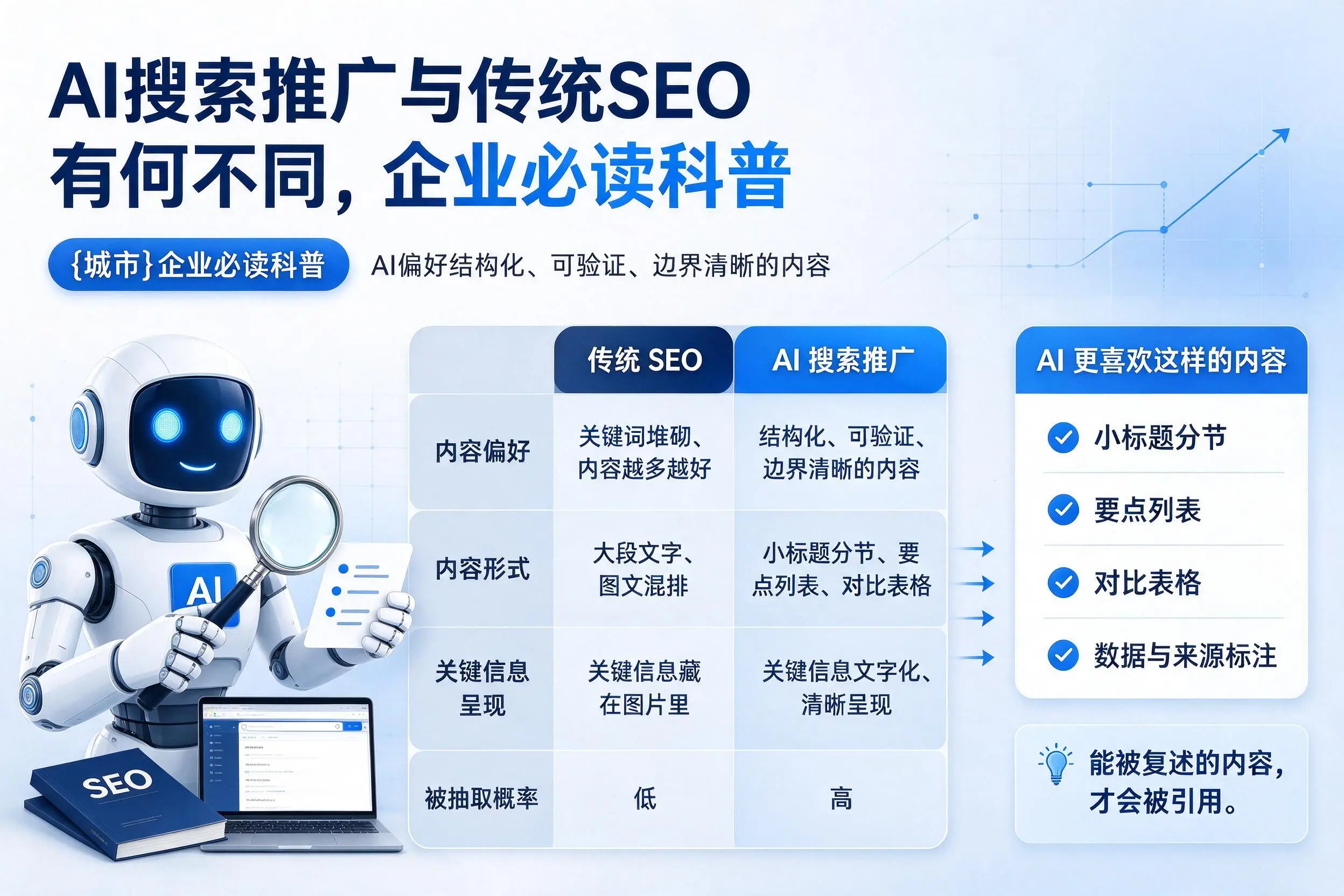 AI搜索推广与传统SEO有何不同，葫芦岛企业必读科普